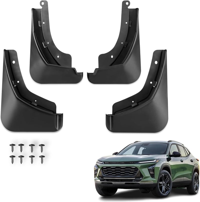 TECHPICCO Mud Flaps for Chevrolet Trax 2024 - 4pcs No Drill Splash Guards - Image 1