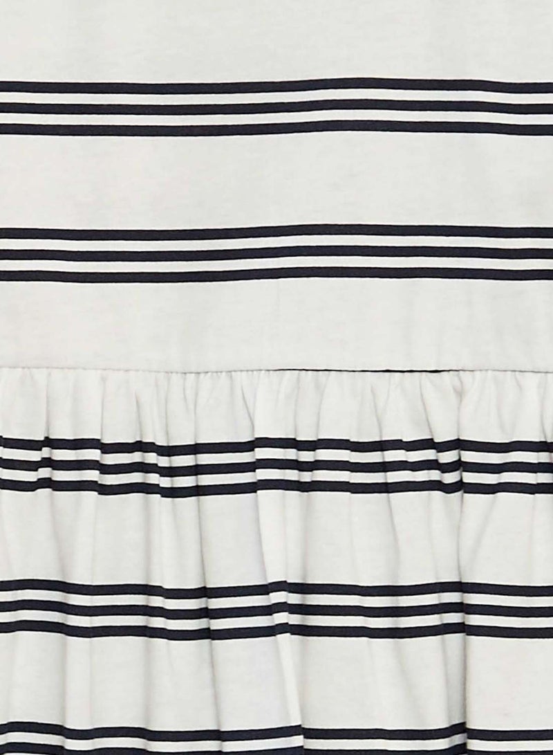 كيابي فستان بنقشة مع حمالات بكشكشة - Image 2