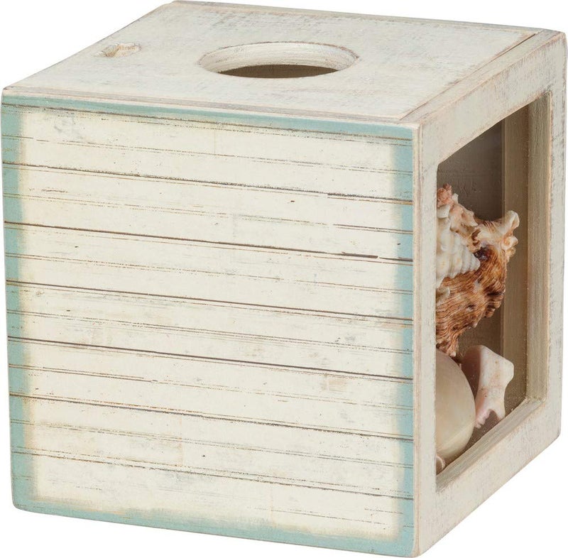 Primitives by Kathy Seashell Holder - Coastal Decor, Glass Display, Treasure Chest, Room and Bedroom Decor - Image 2