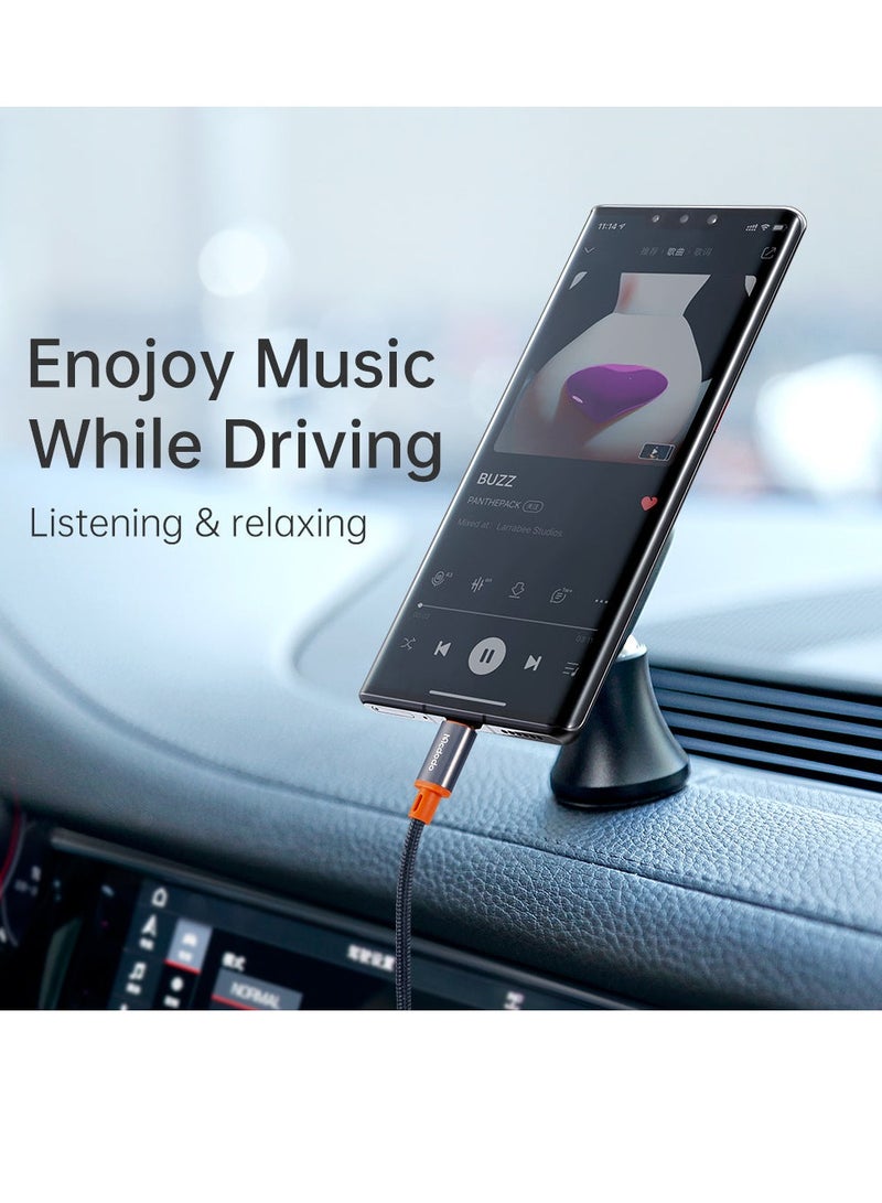 Mcdodo CA-900 USB-C to 3.5mm AUX Mini Jack Cable - 1.8M (Black) - Image 3