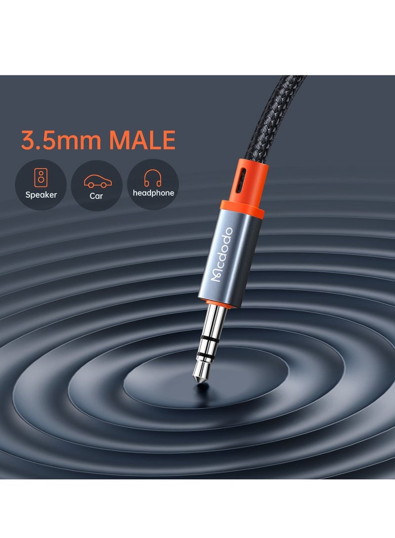 Mcdodo CA-900 USB-C to 3.5mm AUX Mini Jack Cable - 1.8M (Black) - Image 4