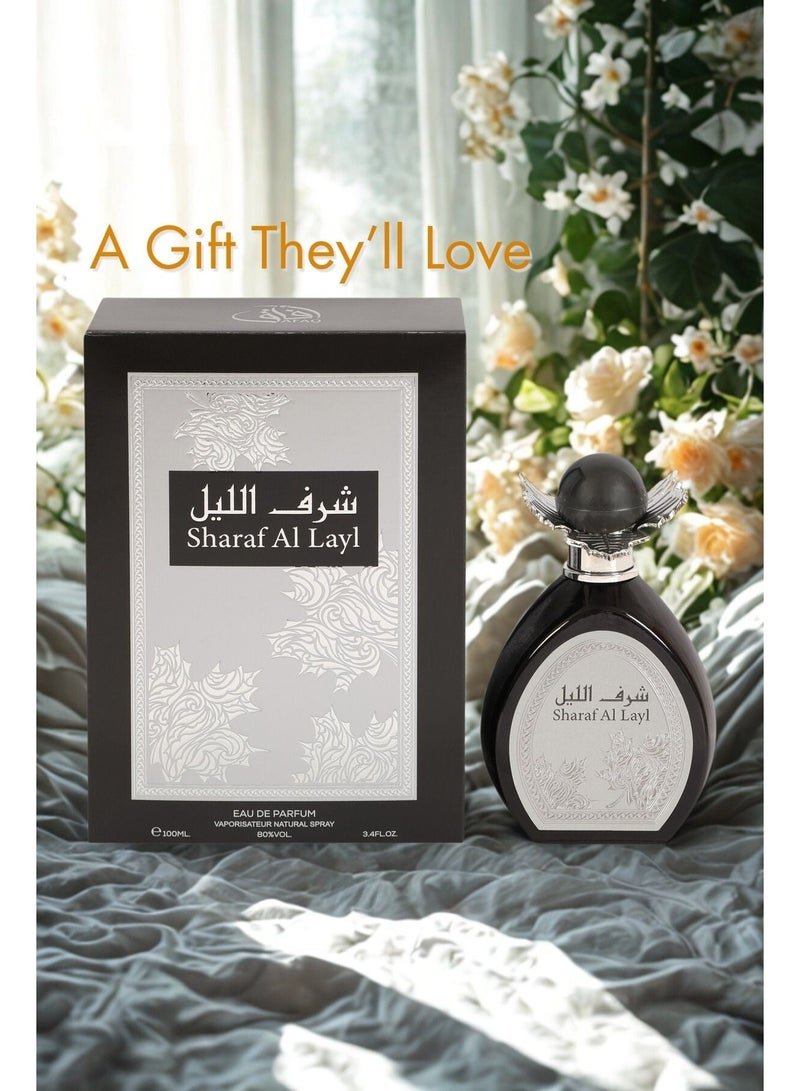 AFAQ Sharaf Al Layl Eau de Parfum 100ml for Men – Long Lasting Arabian Woody Spicy Perfume with Amber, Vetiver & Tonka Bean Notes - Image 4