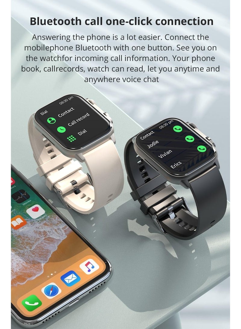 COLMI C81 Smart Watch - Fitness Heart Rate Monitor, Step Counter, IP68 Water Resistance, Voice Call, Music Playback, Full Screen Smart Watch - Image 3