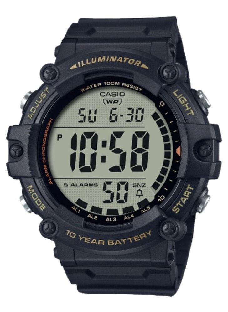 CASIO Water Resistant Digital Wrist Watch AE-1500WHX-1AVDF - 51 mm - Black  - Image 1