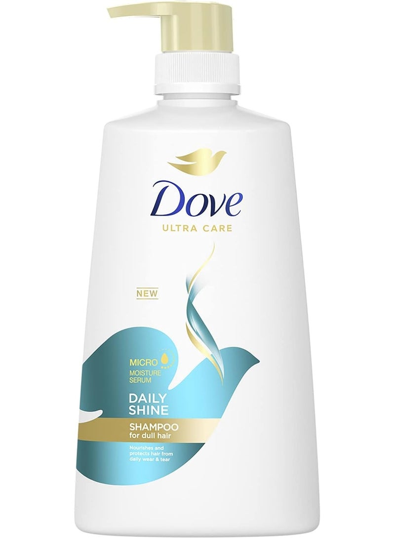 Dove Daily Shine Shampoo for Dull Hair 680ml | Shine-Enhancing Care for Soft, Smooth & Healthy-Looking Hair | Daily Use - Image 1