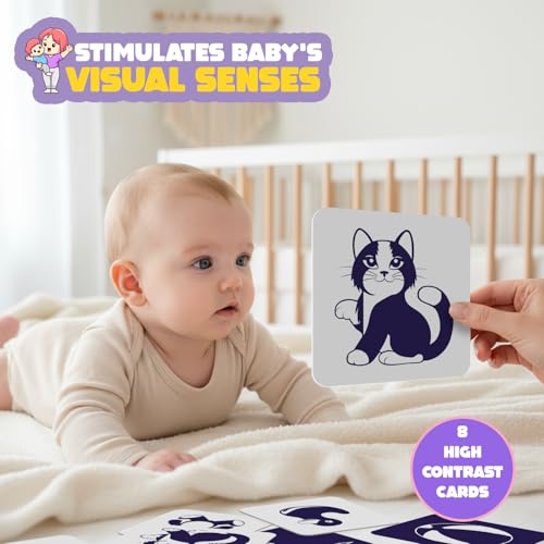 Exhale Baby’s First Gift Set | Newborn Keepsake Kit with Handprint & Footprint Clay Frame, 20 Milestone Activity Cards & 8 Flash Cards | Perfect Baby Shower Gift for Boys & Girls (0–12 Months) - Image 5