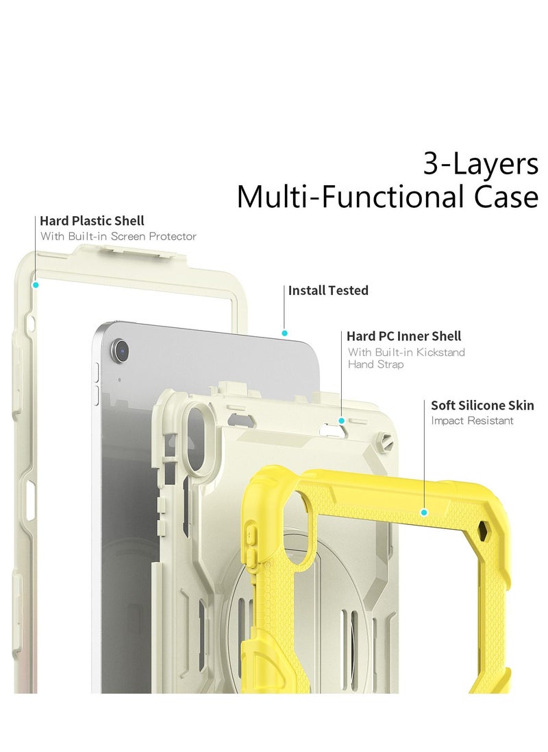 GULFLINK Back Cover Protect Case for ipad 10th 10.9 inch 2022（A2757/A2777 ) Yellow  - Image 5