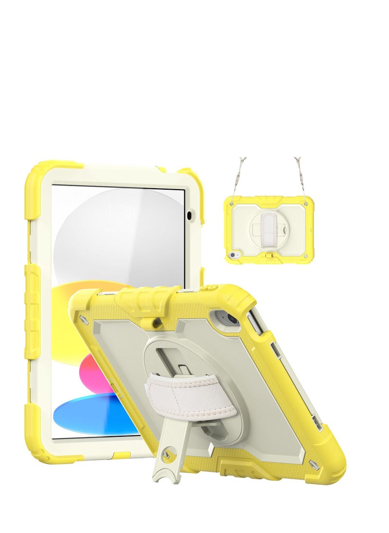 GULFLINK Back Cover Protect Case for ipad 10th 10.9 inch 2022（A2757/A2777 ) Yellow  - Image 1
