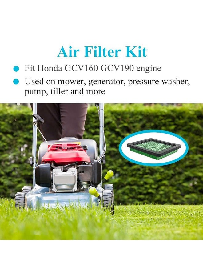HOODELL GCV160 Air Filter Tune Up Kit for Honda GCV190 GC190 GC160 GX100 Engine HRC216 HRR216 HRR2169VKA HRX217 Lawn Mower, Replace GCV160 Spark Plug 17211-ZL8-023 Air Cleaner - Image 2