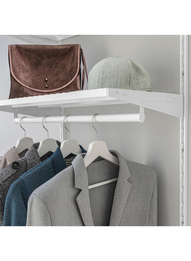 زبون رف سلكي، أبيض، 80×40 سم - Image 2