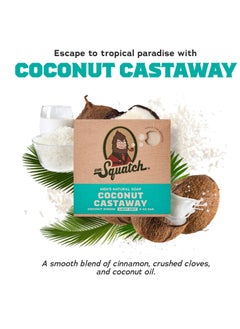 Dr. Squatch Dr. Squatch Men's Natural Bar Soap from Cold Process Moisturizing Soap Made from Natural Oils - No Harmful Chemicals - Good for All Skin Types - Coconut Castaway, Fresh Falls, Cool Aloe (3 Pk)  - Image 2