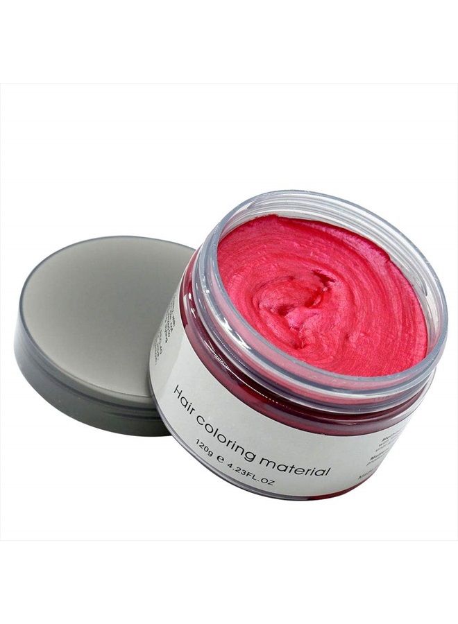 Mofajang Hair Wax Color Styling Cream Mud, Natural Hairstyle Color Pomade, Washable Temporary, Red - Image 5