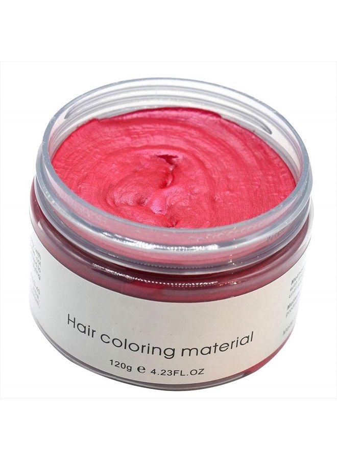 Mofajang Hair Wax Color Styling Cream Mud, Natural Hairstyle Color Pomade, Washable Temporary, Red - Image 3