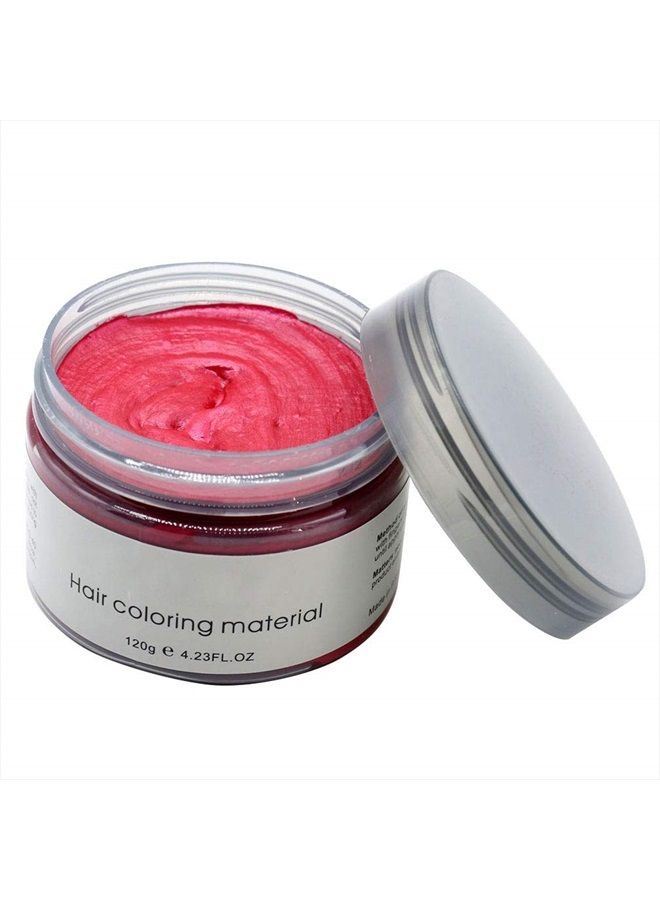 Mofajang Hair Wax Color Styling Cream Mud, Natural Hairstyle Color Pomade, Washable Temporary, Red - Image 2