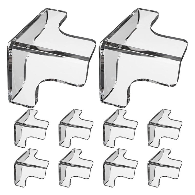 10 Pcs Soft PVC Furniture Bumpers Table Corner Protectors Safety Edge Guards - Image 2