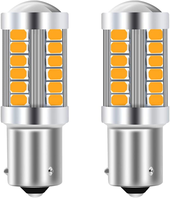 Sidaqi Amber LED Turn Signal Bulbs - 2 Pack - Image 1