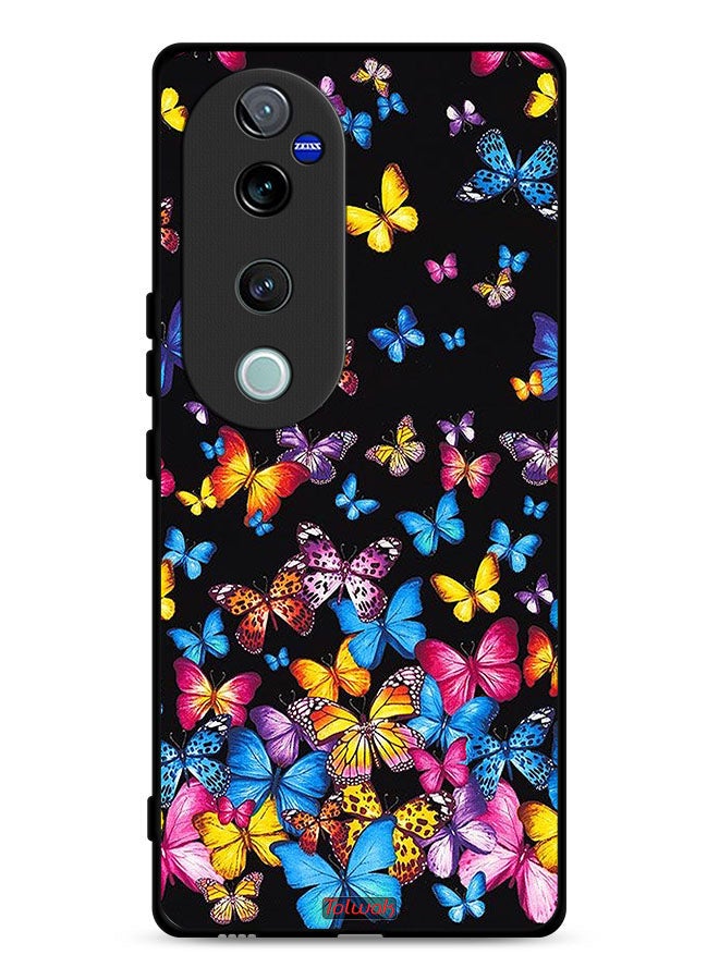 Tolwak Vivo V40 Pro 5G Protective Case Cover Colorful Butterflies - Image 1