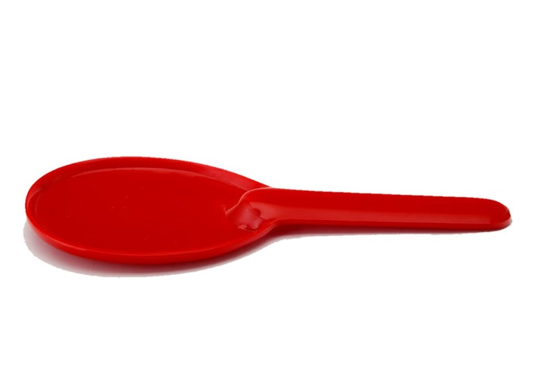 Neena Crockeries Rice Serving SpoonPalta Yellow and Red Set of 2  - Image 2