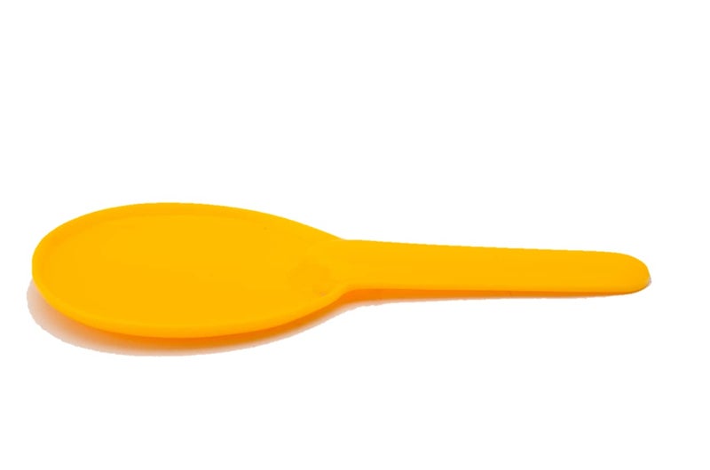 Neena Crockeries Rice Serving SpoonPalta Yellow and Red Set of 2  - Image 3