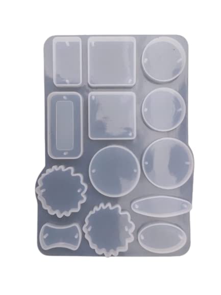 Artool ARTOOL Silicone Resin Mold for Jewellery Rakhi Keychains Pendant Epoxy Resin Jewellery Casting Mould DIY Art and Craft 5x6 Inch (B71) - Image 2