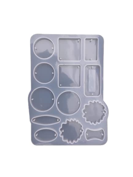 Artool ARTOOL Silicone Resin Mold for Jewellery Rakhi Keychains Pendant Epoxy Resin Jewellery Casting Mould DIY Art and Craft 5x6 Inch (B71) - Image 1