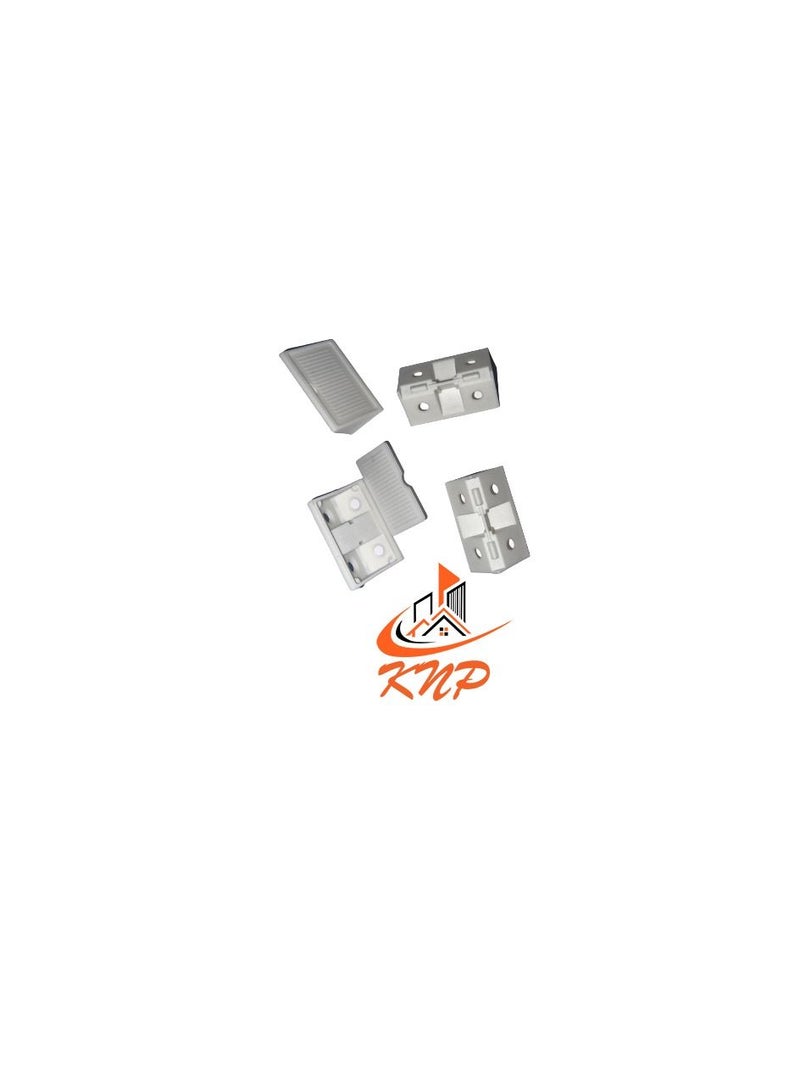 KNP KNP PVC Shelf Support White - Pack of 12 pieces  - Image 1