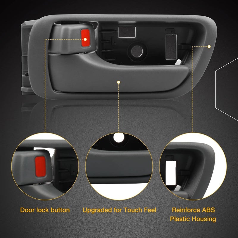 Gledewen Grey Interior Door Handle for Toyota Camry - Image 2