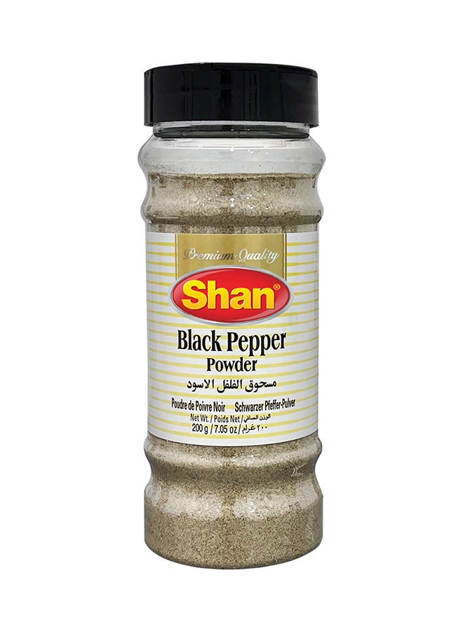 Shan Black Pepper Powder 200gm - Bottle - Image 1