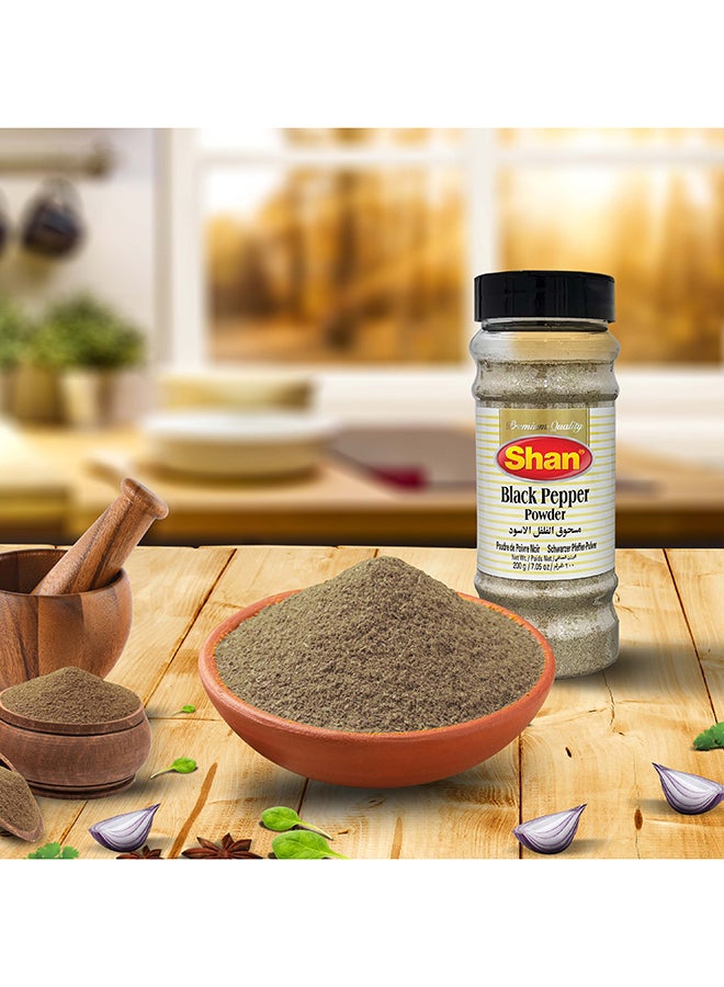 Shan Black Pepper Powder 200gm - Bottle - Image 3