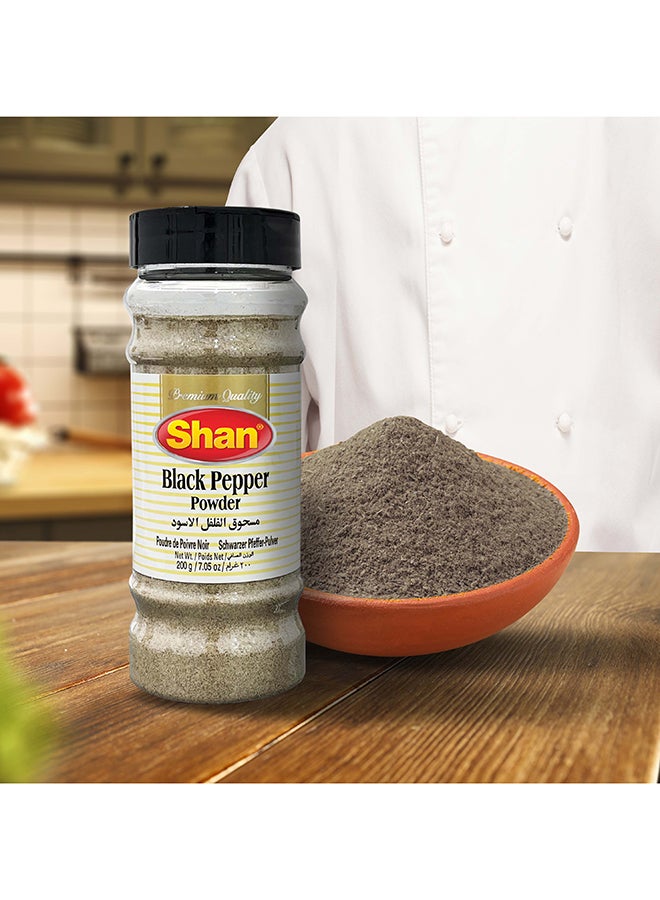 Shan Black Pepper Powder 200gm - Bottle - Image 4