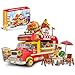 Mov stone Friends Burger Truck Building Set Compatible with Lego City Creative Fast Food Truck Playset for Girls Fun Pretend Play Gift for Kids Ages 6 - Image 2