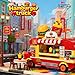 Mov stone Friends Burger Truck Building Set Compatible with Lego City Creative Fast Food Truck Playset for Girls Fun Pretend Play Gift for Kids Ages 6 - Image 4