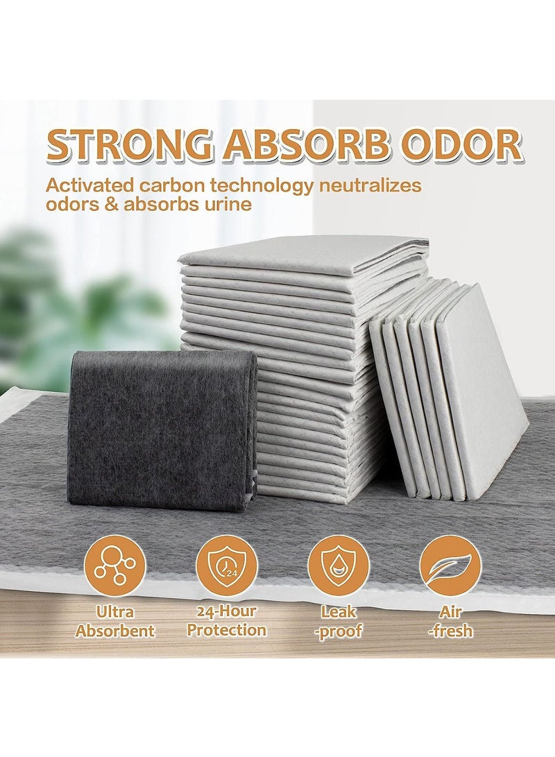 Generic Pet Pee Pads Charcoal Pet Pads Potty Pet Training Pads with Adhesive Sticky Tape Super Absorbent & Leak-Proof Disposable Pad for Pet - Image 2