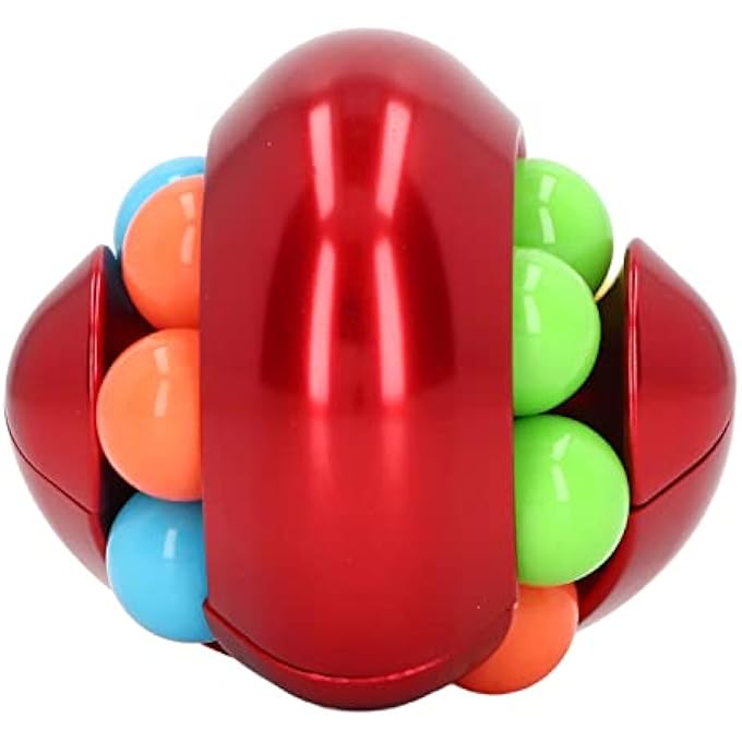 UBEF Rotating Ball Puzzle Toy, Stress Relief Puzzle Ball Mellow Portable for Teenager for Home (Red) - Image 3