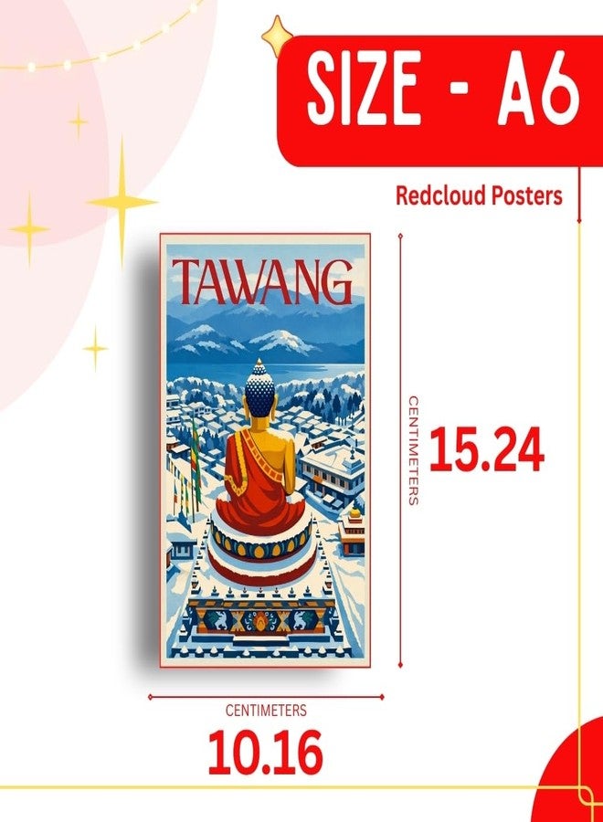 RedCloud India Travel Posters Set of 81 | A6 Size Mini Wall Posters | Kasol | Manali | Goa | Spiti | Vintage Travel Art Prints on 300 GSM Paper for Bedroom, Living Room, Office & Cafe Wall Decor - Image 3