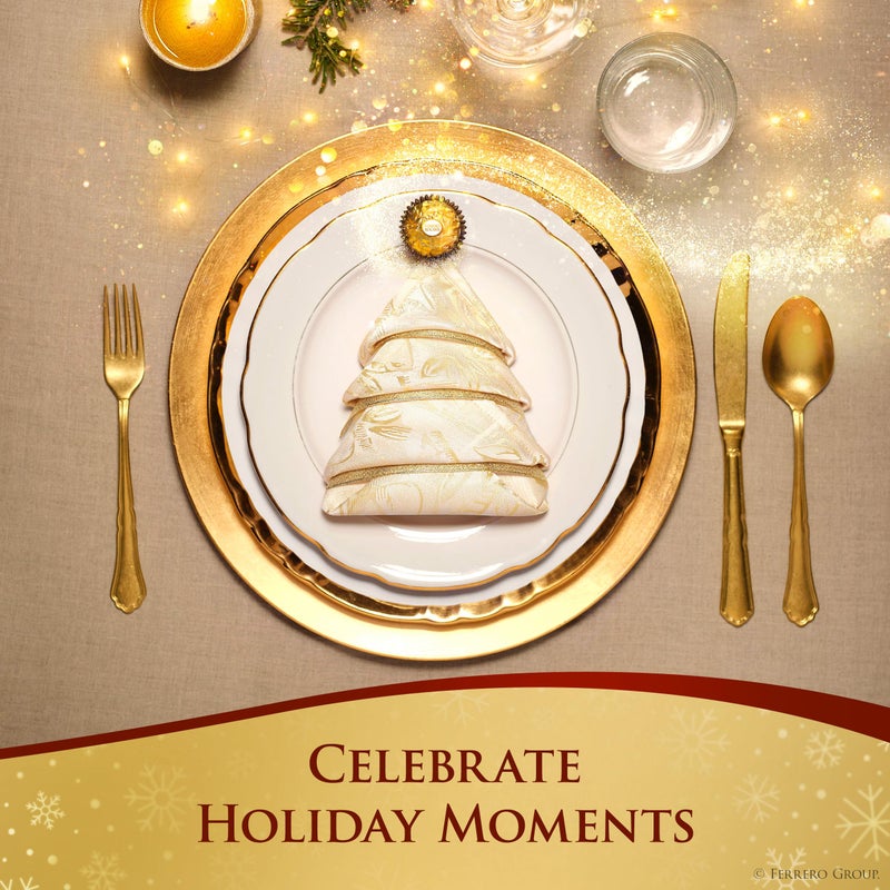 Ferrero Rocher, Premium Milk Chocolate Hazelnut, Individually Wrapped, Chocolate Gift Box, 16 Count, 7 oz - Image 2