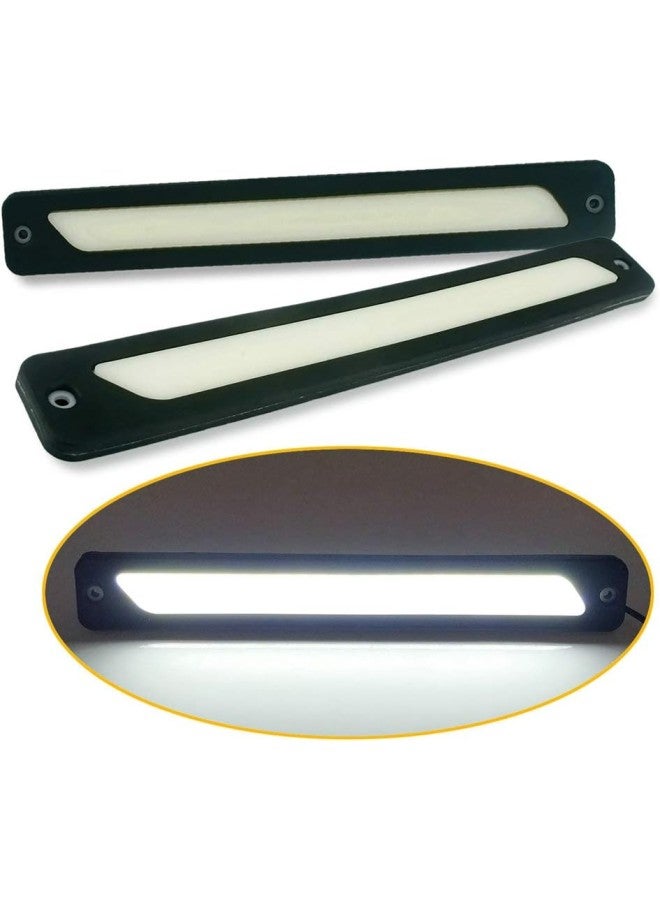 klarako Waterproof 12V DRL Flexible LED Tube Strip Driving Daytime Running Lights for Cars Decorative COB White Led Light Bar Fog Light - Image 1