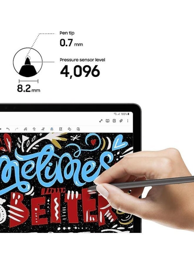 Galaxy Tab S9 FE S Pen [4096 استشعار الضغط] استبدال لسامسونج Galaxy Tab S9 FE ، Tab S9 FE + Plus Tablet جميع الإصدارات ، Touch Stylus Pen مع 5xTips / Nibs (رمادي) - Image 5