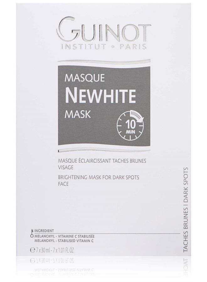 GUINOT مجموعة قناع نيو وايت المضيء، 7 قطع (عبوة من 1) - Image 1