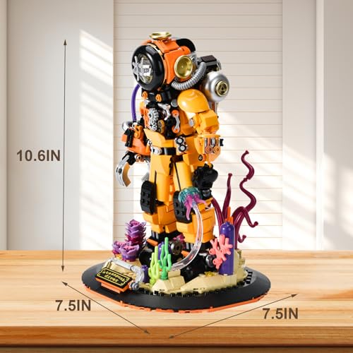 BNG Steampunk Mechanical Deep Ocean Diver Building Set for AdultHome or Office Decor Collection ToySTEM Building Block Gift for Teens Boys 8141286pcs - Image 5