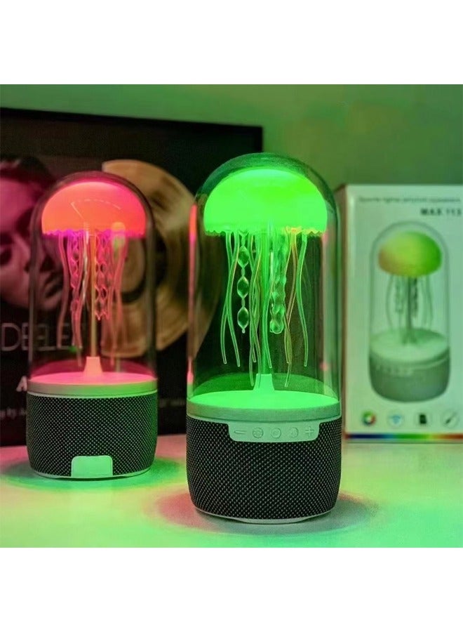 Jellyfish Bluetooth Audio Creative Mini Portable Colorful Light Octopus Wireless Bluetooth Speaker Desktop Ornaments - Image 3