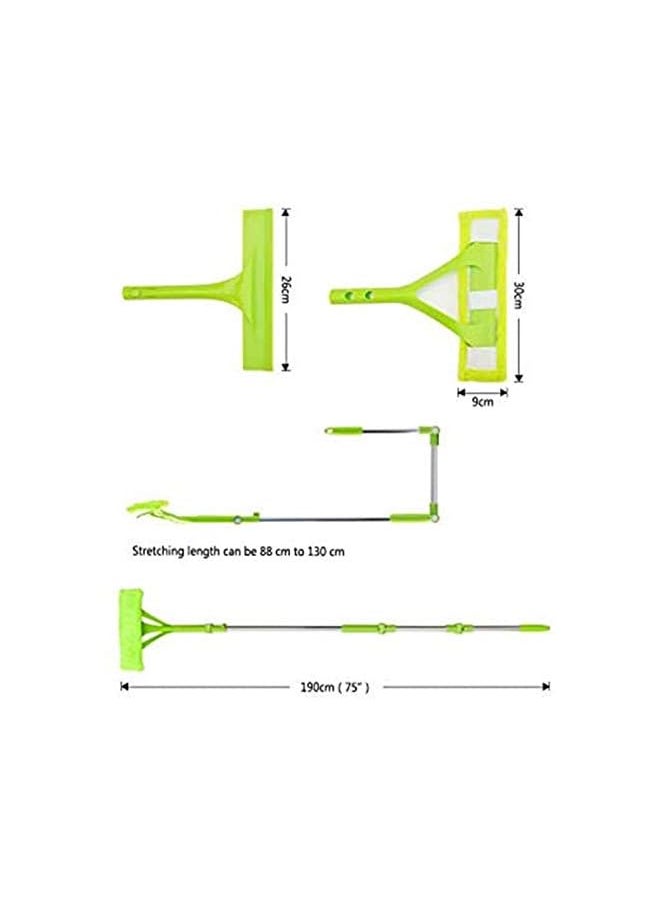 PROMASS - Telescopic Sponge Mop - Foldable Handle Cleaning Glass Sponge Mop, Cleaner Window Extendable with Super Absorbent Sponge Head and Telescopic Handle for Indoor/Outdoor - Image 1