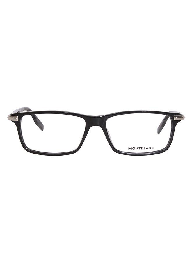 MONTBLANC Men's Rectangle Eyeglasses - MB0217O 001 55 - Lens Size: 55 Mm  - Image 2