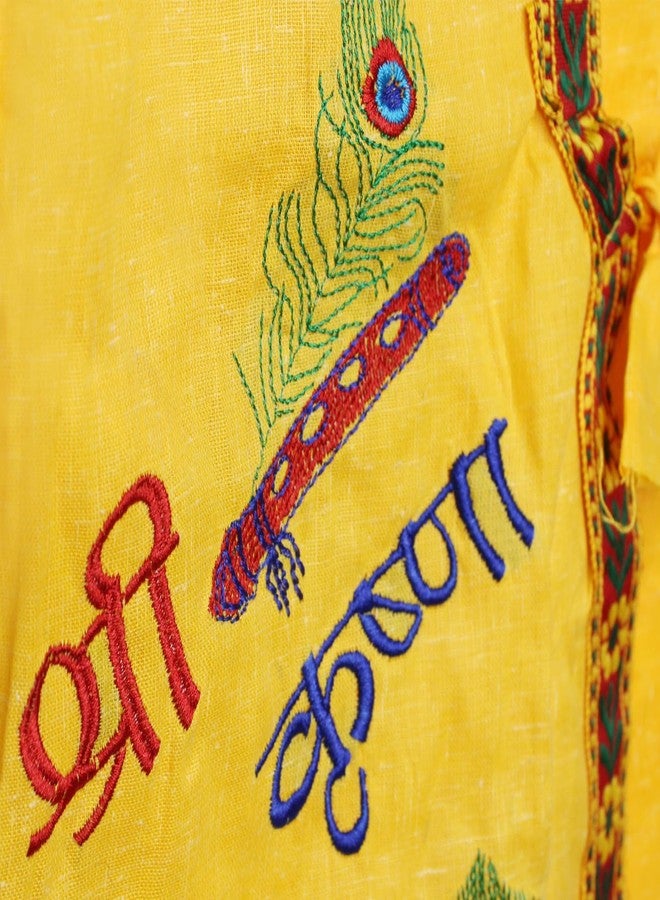 Ekan فستان إكان كريشنا / بوشاك للأولاد أزياء كريشنا لعيد كريشنا أشتامي متعدد الألوان عبوة من 1 - Image 3