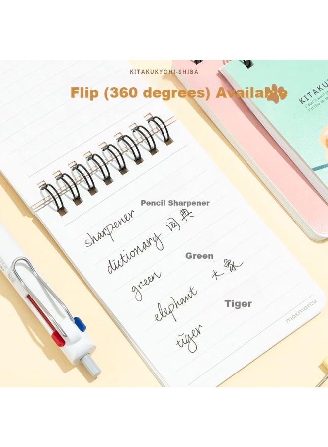 Masmarcu M&g Spiral Notebook A7 Small Notepad Portable Journal English Vocabulary Book Student Learning Supplies Xiaochainu 1 Book Random Xq0314 - Image 2