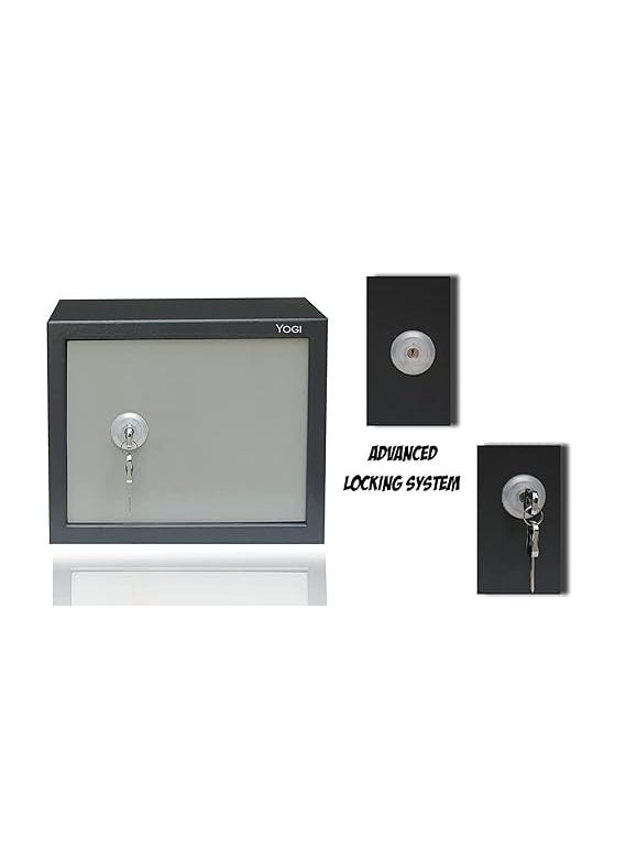 MAXSERA Mechanical SafeLocker Intelligent Metal Deposit SafeSafe BoxSafety lockerKey LockerSteel Security Safe Lockers for HomeOfficeHotelProfession Institutes30 x 38 x 30 CM  - Image 2