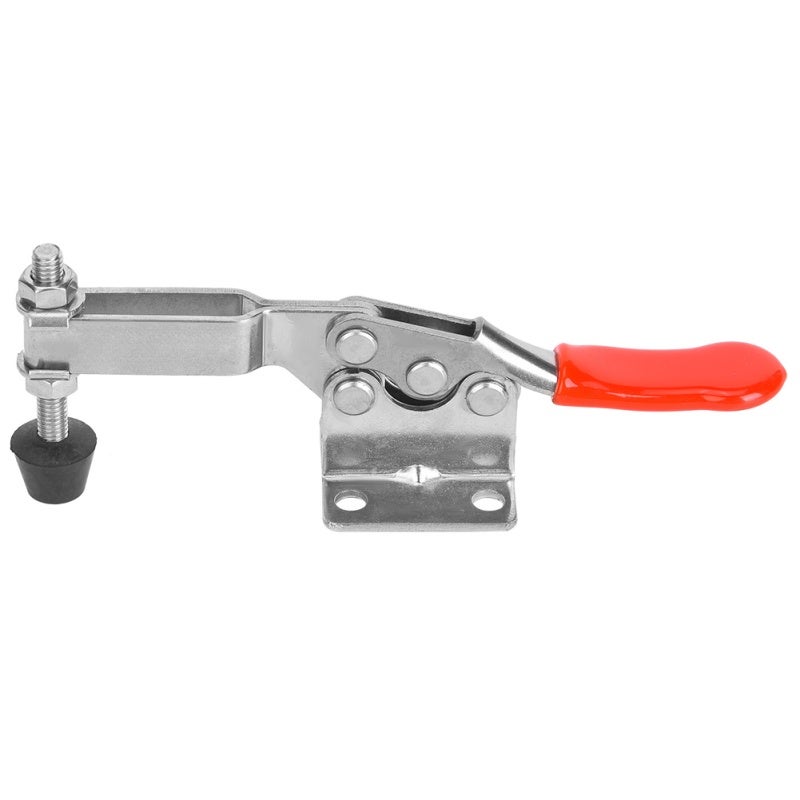 Toggle Clamp: 304 Stainless Steel Rustproof Anti-corrosion - Rubber Holding Bar Stable Damage-free Clamping - 4-hole Fixed Base Comfortable Easy Operation for Workpiece Fixing - Image 3