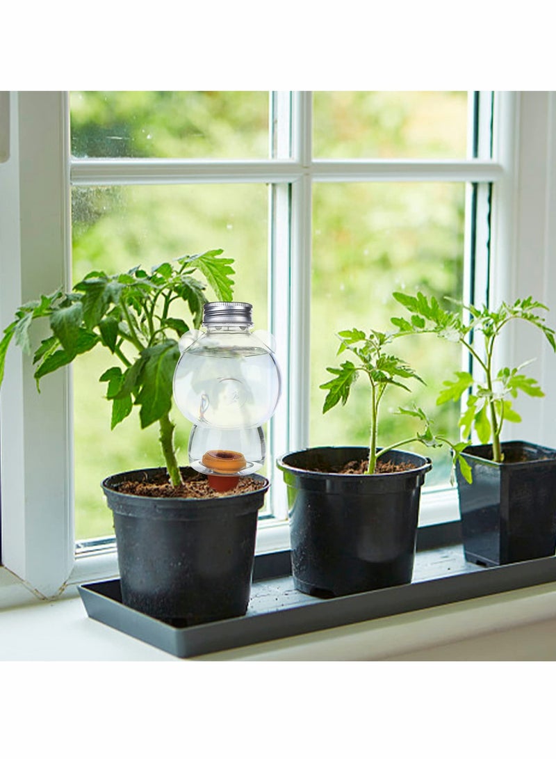 SOLARAE Plant Watering Globes Bear Shape Automatic Bulb Transparent Self Plastic Balls Terracotta Spikes for Indoor Outdoor Plants（3 Pcs ） - Image 3