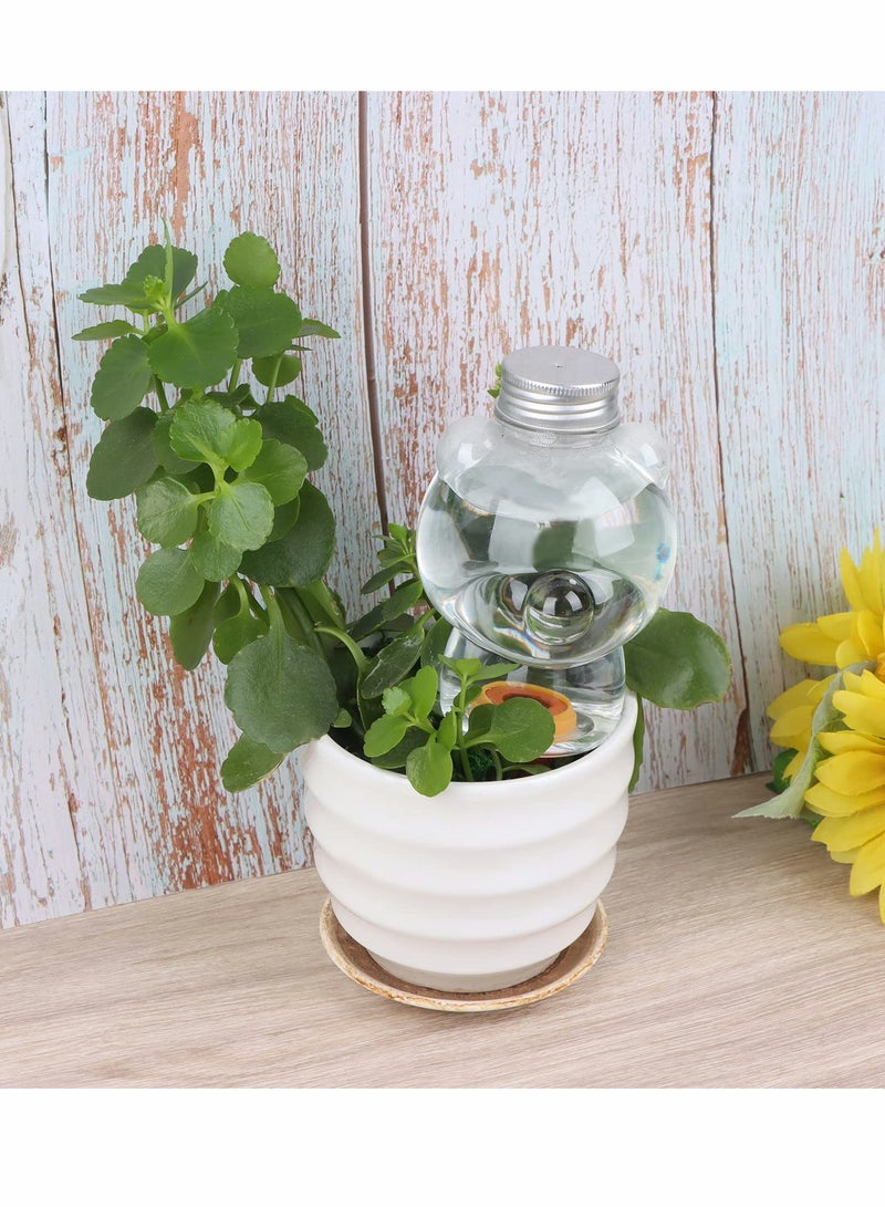 SOLARAE Plant Watering Globes Bear Shape Automatic Bulb Transparent Self Plastic Balls Terracotta Spikes for Indoor Outdoor Plants（3 Pcs ） - Image 5