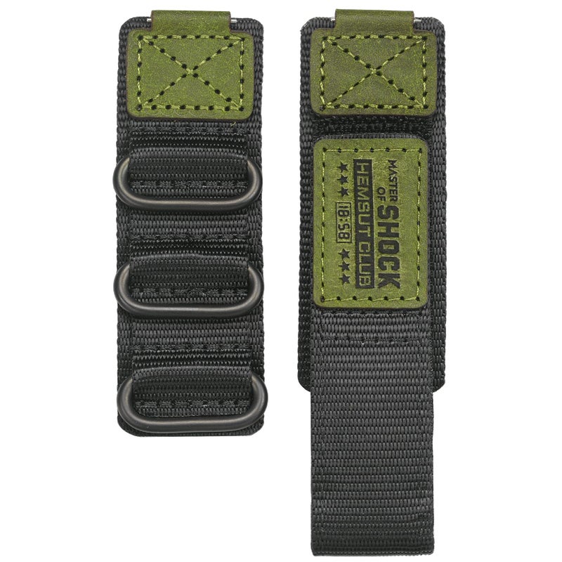 DAVILANE 16mm Replacement Watch Band for Casio GShock GB5600 GWB5600 GW930094002310 AWGM100101 AW590591 Leather and Nylon Combination Design - Image 2